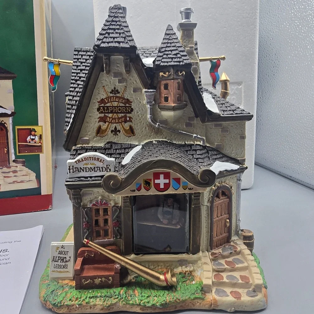 Lemax Village Alphorn Maker Caddington Village 35576 Christmas House 2013